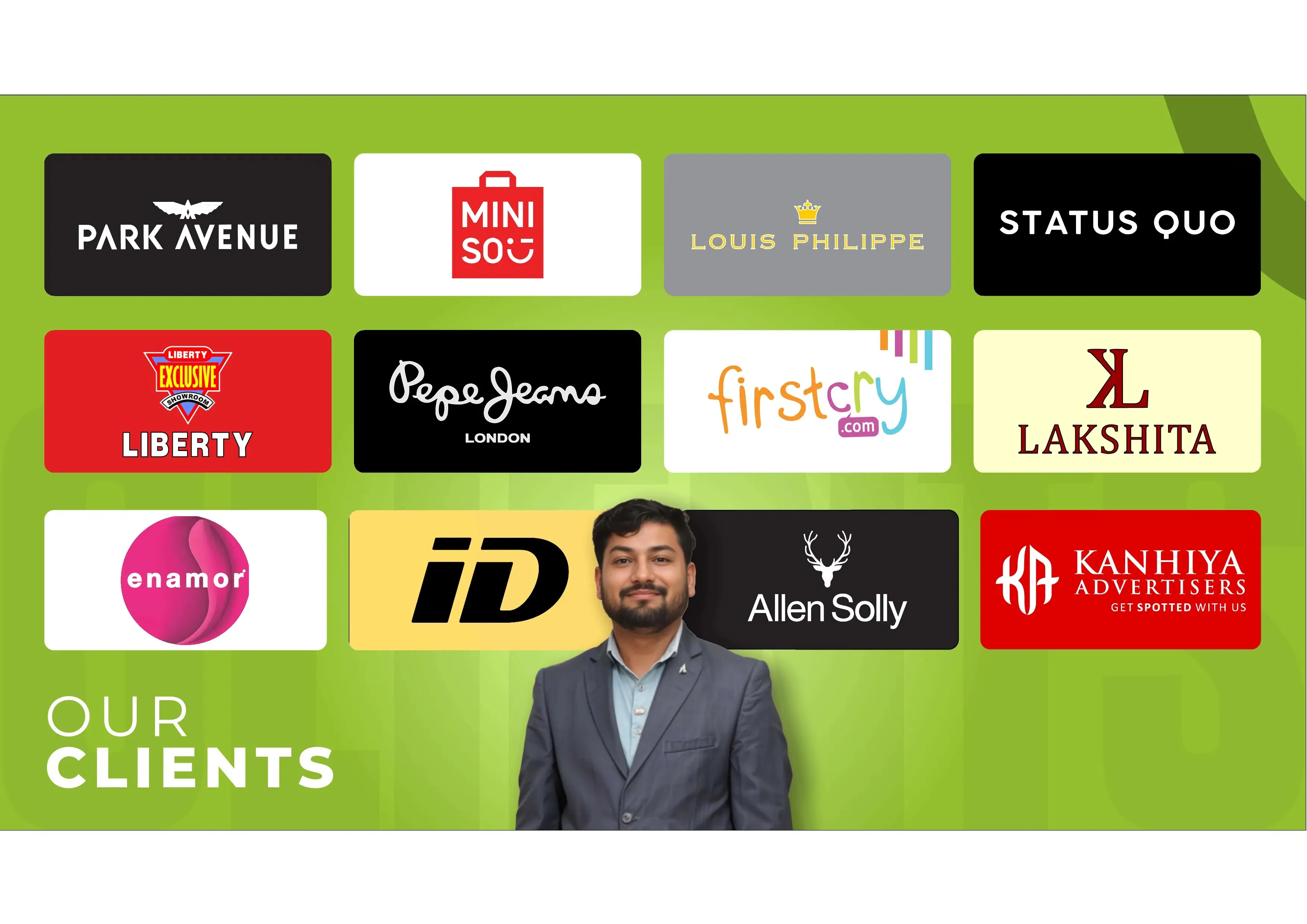 Our diverse client portfolio showcasing brand signage projects